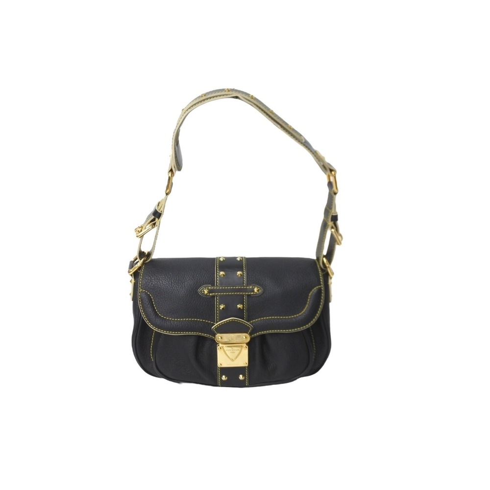 LOUIS VUITTON Suhali Confidant One Shoulder Hobo bag black